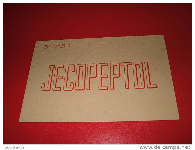 BUVARD : JECOPEPTOL -RECTO-VERSO /TAILLE : 10.5 CM X 16 CM - Drogheria