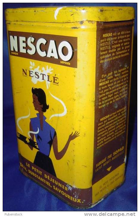 Boîte Métal "NESCAO" Nestlé. - Dosen