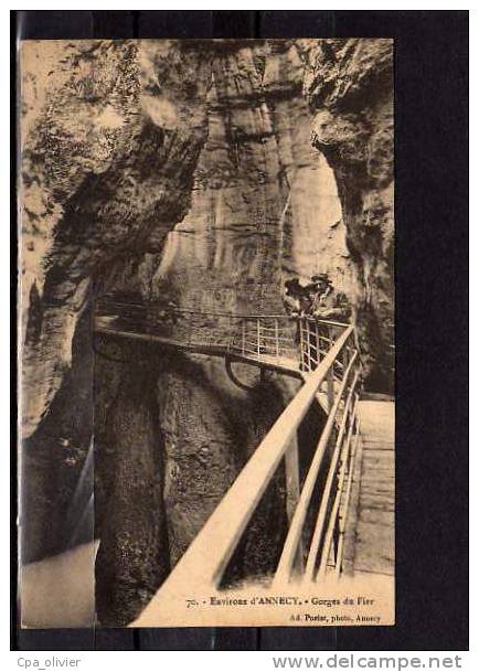 74 LOVAGNY (envs Annecy) Gorges Du Fier, Animée, Ed Pariot 70, 191? - Lovagny