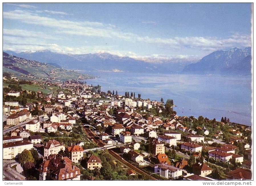 Suisse - Pully - Vue Aérienne Générale - Lac Léman Et Les Alpes - Pully