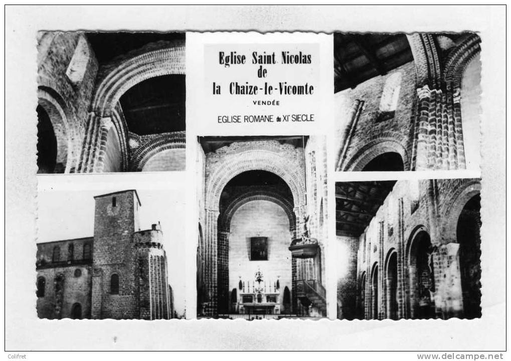 85 - La Chaize-le-Vicomte       Eglise Saint-Nicolas (lot 3 Cpsm) - La Chaize Le Vicomte