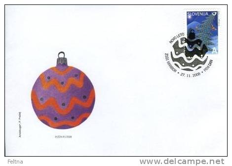 New 2008 Slovenia FDC For New Year - New Year