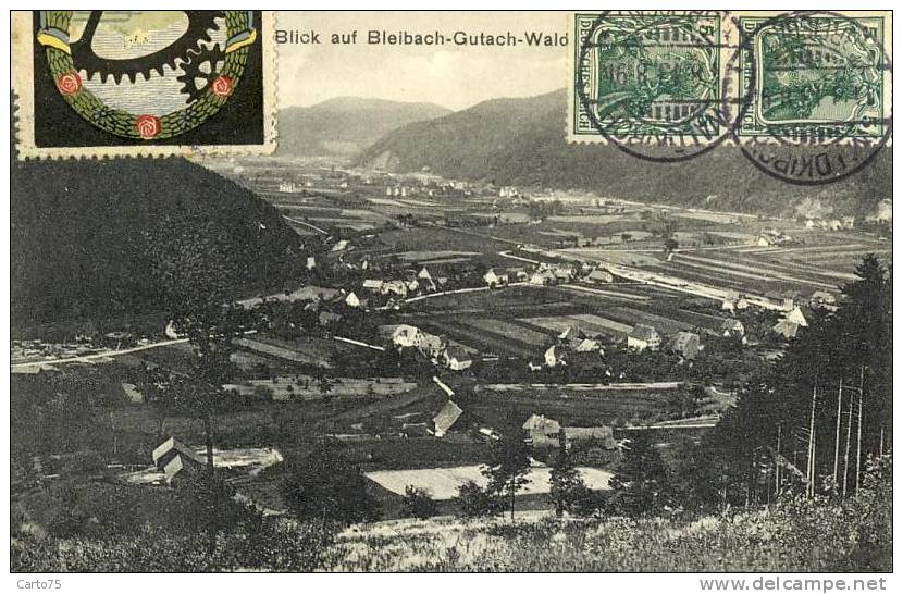 ALLEMAGNE - Blick Auf Bleibach Gutach Waldkirch - Vignette Foire Exposition 1913 - Waldkirch