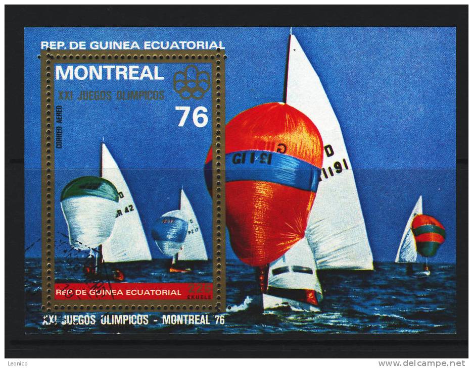GUINEA ECUATORIAL 1976 / Mi: 791, Bl. 209 / Z 234 - Summer 1976: Montreal