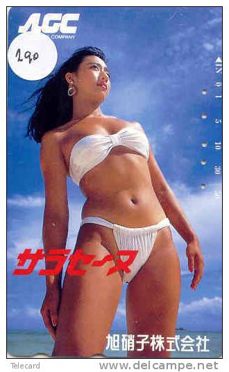 Telefonkarte Télécarte Japon EROTIQUE (290)  Sexy Femme - EROTIC  Phonecard - EROTIK - EROTIEK - BATHCLOTHES - Fashion