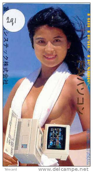 Telefonkarte Télécarte Japon EROTIQUE (291)  Sexy Femme - EROTIC  Phonecard - EROTIK - EROTIEK - BATHCLOTHES - Fashion