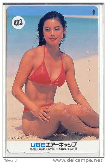 Telefonkarte Télécarte Japon EROTIQUE (403)  Sexy Femme - EROTIC  Phonecard - EROTIK - EROTIEK - BATHCLOTHES - Fashion