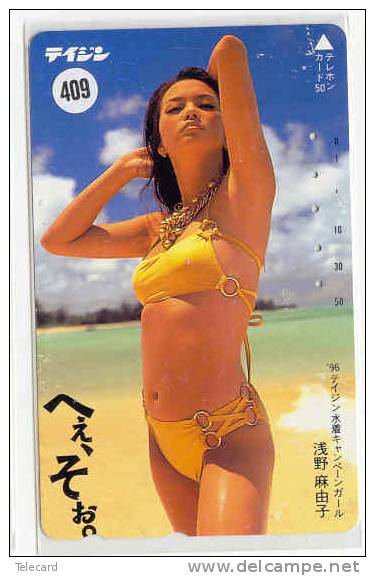 Télécarte Japan EROTIQUE (409) Sexy Lingerie Femme  EROTIC Japan Phonecard - EROTIK - EROTIEK  BIKINI BATHCLOTHES - Mode