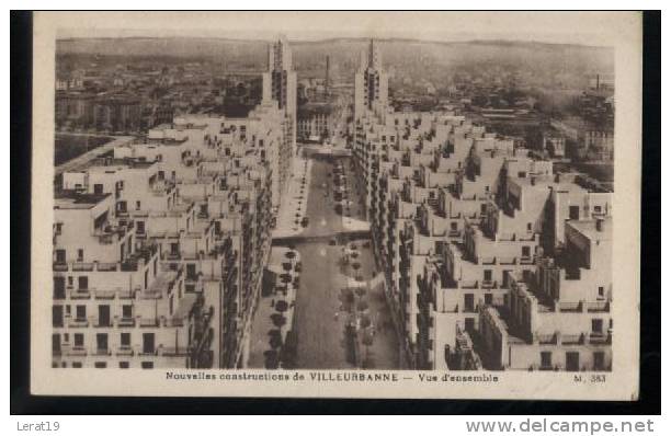 VILLEURBANNE.......VUE D'ENSEMBLE.........ECRITE..‹(•¿•)› - Villeurbanne