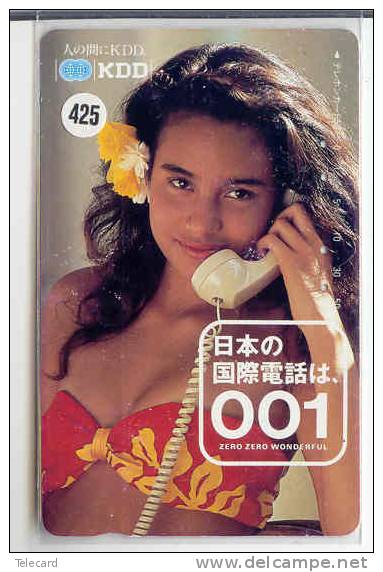 Télécarte Japan EROTIQUE (425) SEXY LADY Lingerie Femme  EROTIC Japan Phonecard - EROTIK - EROTIEK  BIKINI BATHCLOTHES - Mode