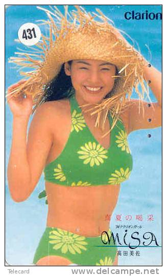 Telefonkarte Télécarte Japon EROTIQUE (431)  Sexy Femme - EROTIC  Phonecard - EROTIK - EROTIEK - BATHCLOTHES - Mode
