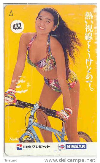 Telefonkarte Télécarte Japon EROTIQUE (432)  Sexy Femme - EROTIC  Phonecard - EROTIK - EROTIEK - BATHCLOTHES - Mode