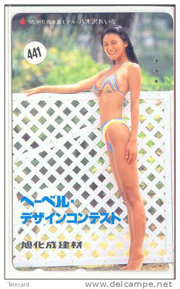 Télécarte Japan EROTIQUE (441) SEXY LADY Lingerie Femme  EROTIC Japan Phonecard - EROTIK - EROTIEK  BIKINI BATHCLOTHES - Mode
