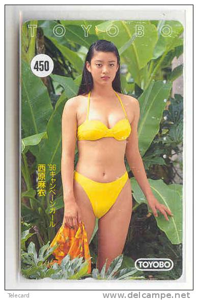 Telefonkarte Télécarte Japon EROTIQUE (450)  Sexy Femme - EROTIC  Phonecard - EROTIK - EROTIEK - BATHCLOTHES - Fashion