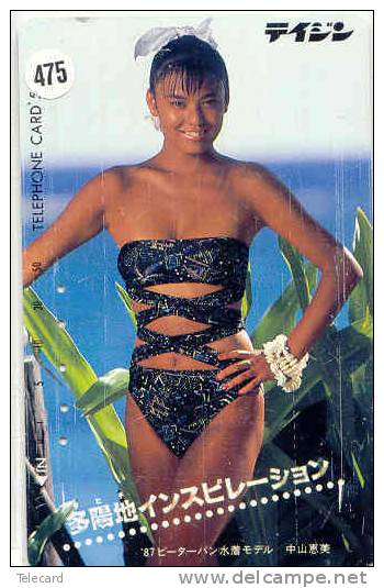 Telefonkarte Télécarte Japon EROTIQUE (475)  Sexy Femme - EROTIC  Phonecard - EROTIK - EROTIEK - BATHCLOTHES - Mode