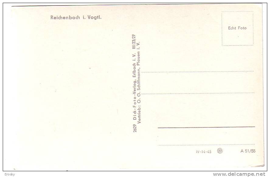PGL - 0602 DEUTSCHLAND REICHENBACH IM VOGTL. - Reichenbach I. Vogtl.