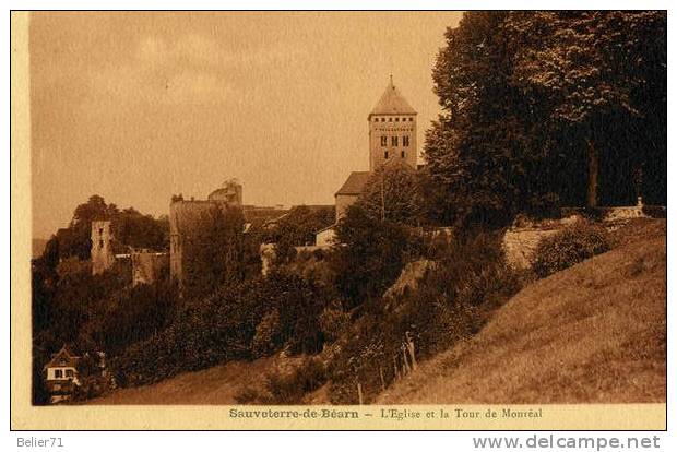 64 / Sauveterre De Bearn. L'Eglise Et La Tour De Monréal - Sauveterre De Bearn