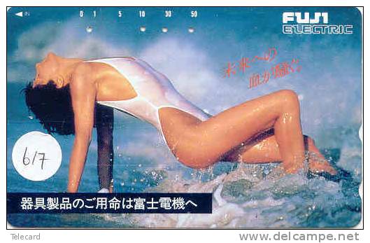 Telefonkarte Télécarte Japon EROTIQUE (617)  Sexy Femme * EROTIC  Phonecard - EROTIK - EROTIEK - BATHCLOTHES - Fashion