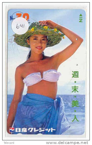 Telefonkarte Télécarte Japon EROTIQUE (641)  Sexy Femme * EROTIC  Phonecard - EROTIK - EROTIEK - BATHCLOTHES - Mode