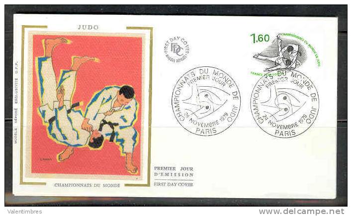 France FDC 24.11.1978 Championnats Du Monde  Judo - Judo