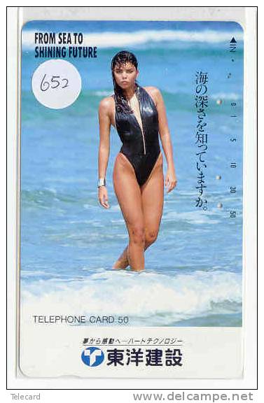 Telefonkarte Télécarte Japon EROTIQUE (652) Sexy Femme * EROTIC  Phonecard - EROTIK - EROTIEK - BATHCLOTHES - Fashion