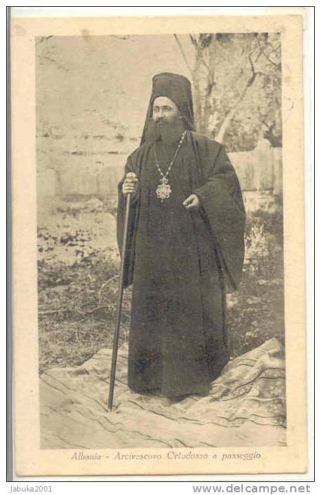 #060 ALBANIA ALBANIEN ARCHBISHOP   OLD POSTCARD - Albania