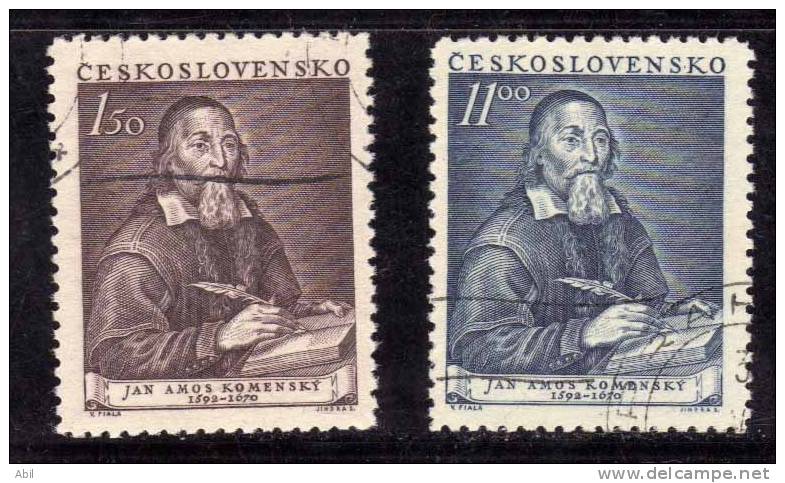 Tchécoslovaquie 1952 N°Y.T. : 629 Et 630 Obl. - Used Stamps