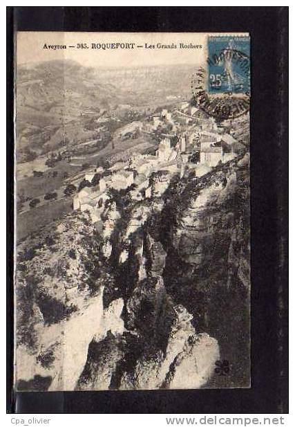 12 ROQUEFORT Vue Générale, Grands Rochers, Ed MTIL 385, Aveyron, 1922 - Roquefort