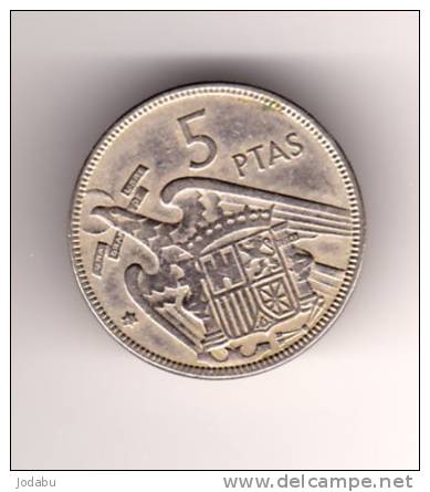 5 Pesetas 1957 - Espagne - 5 Pesetas