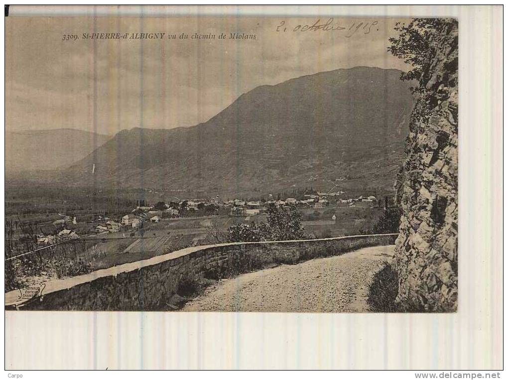SAINT-PIERRE-D´ALBIGNY. - Vue Du Chateau De Miolans. - Saint Pierre D'Albigny
