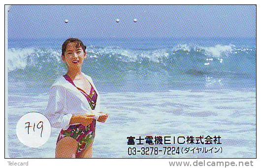 Telefonkarte Télécarte Japon EROTIQUE (719) Sexy Femme * EROTIC  Phonecard - EROTIK - EROTIEK - BATHCLOTHES - Fashion