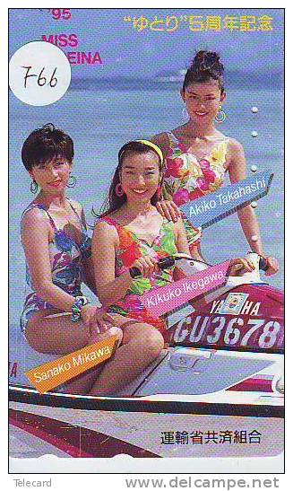Telefonkarte Télécarte Japon EROTIQUE (766) Sexy Femme * EROTIC  Phonecard - EROTIK - EROTIEK - BATHCLOTHES - Mode