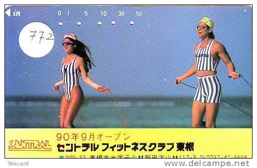 Telefonkarte Télécarte Japon EROTIQUE (772) Sexy Femme * EROTIC  Phonecard - EROTIK - EROTIEK - BATHCLOTHES - Mode