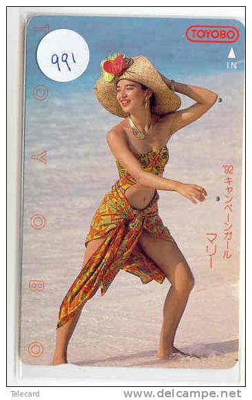 Telefonkarte Télécarte Japon EROTIQUE (991)   *  Sexy Femme * EROTIC  EROTIK - EROTIEK - BATHCLOTHES - Mode