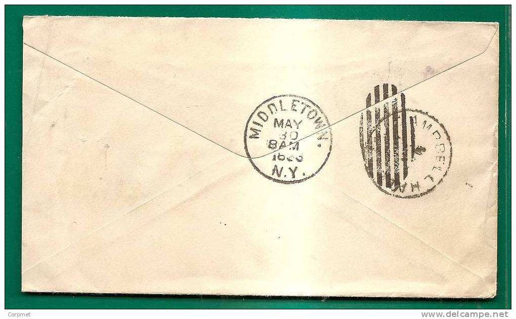 US - COLUMBIAN EXPO ISSUE - 1893 COVER - Landing Of Columbus Stamps - From MAYBROOK To MIDDLETON - Lettres & Documents