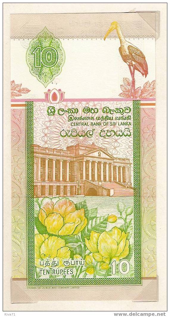 10 Ruppees "SRI LANKA" 1 Juillet 1992    P102   UNC  Ble 73 - Sri Lanka