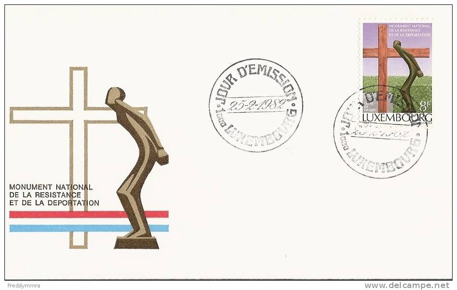 Luxembourg:  1001  Sur FDC E 225 - FDC