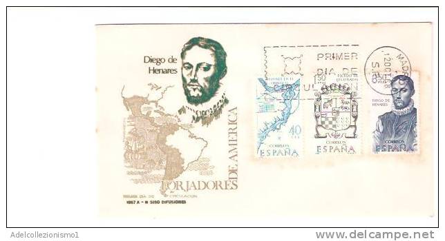 12158)lettera F.d.c Spagnole Diego De Henares Con Annullo + 40 Cts + 150 + 350 Ptas Espana Correos Il 20-10-1968 - Brieven En Documenten