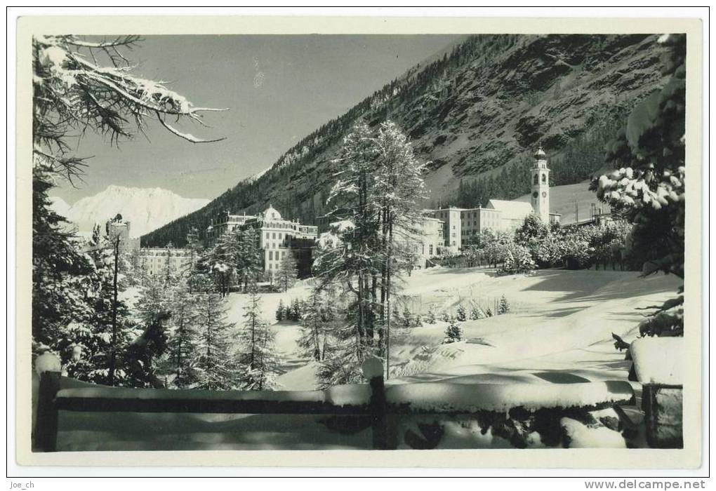 Schweiz/Suisse: AK Pontresina Im Winter, 2 Scans - Pontresina