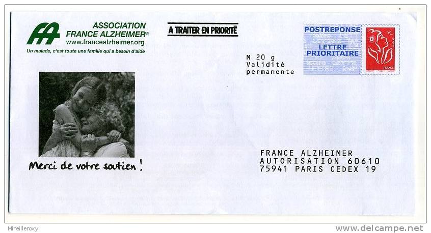 PAP POSTREPONSE PRET A POSTER MARIANNE LAMOUCHE FRANCE ALZHEIMER - Prêts-à-poster:Answer/Lamouche