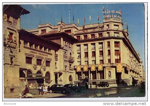 Cpsm VITORIA Calle De Postas  Caisse D´epargne Et Poste SCOOTER N°7 - Álava (Vitoria)