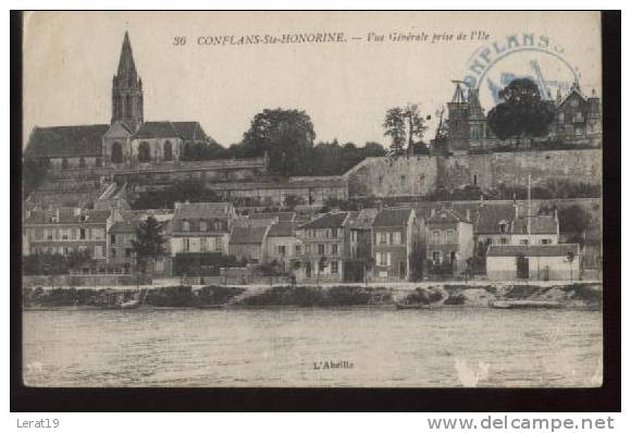 CONFLANS STE HONORINE...VUE PRISE DE L'ILE........ECRITE...........‹(•¿•)› - Conflans Saint Honorine