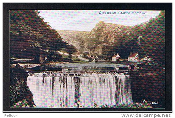 Early Postcard Cliffs Hotel & Waterfall Weir Cheddar Somerset - Ref 252 - Cheddar