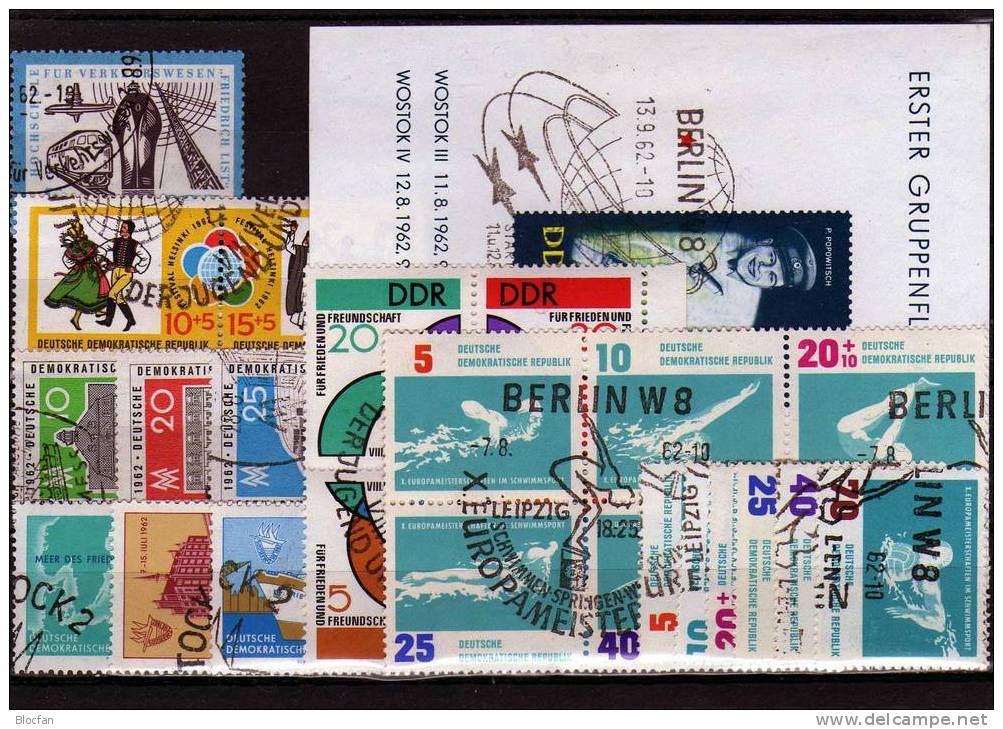 DDR O Jahrgang 1962 869/2-926/3 Naturschutz Bis Kosmos 22 Ausgaben 195€ - Collections (en Albums)