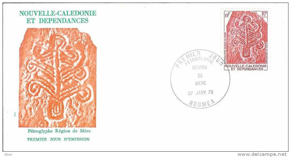 FDC 341 POSTE 425 - Nlle CALEDONIE - Pétroglyphe - FDC