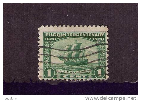 United States - Pilgram Tercentenary Issue - Scott # 548 - Used Stamps
