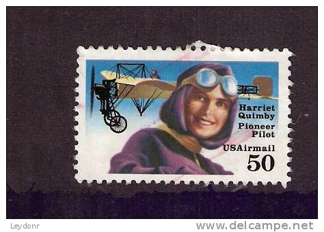 United States - Harriet Quimby - Pioneer Pilot - Bleriot Airplane  - Scott # C128 - 3a. 1961-… Gebraucht