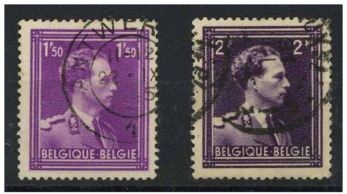 BELGIO - 1943 - Catalogo Yvert E Tellier - N° 641 - 643 - Oblitéré - Oblitérés