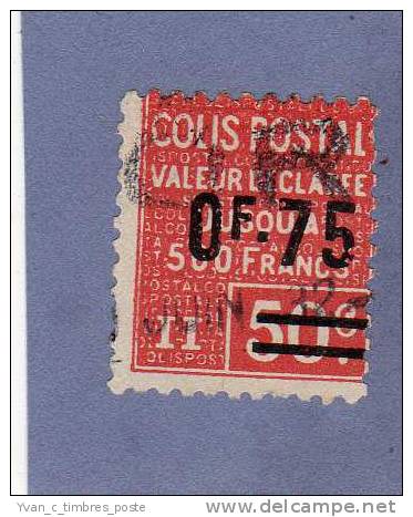 FRANCE TIMBRE COLIS POSTAUX N° 91 OBLITERE - Used