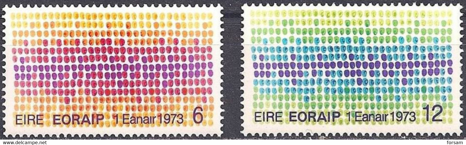 IRELAND..1973..Michel # 287-288...MLH. - Unused Stamps